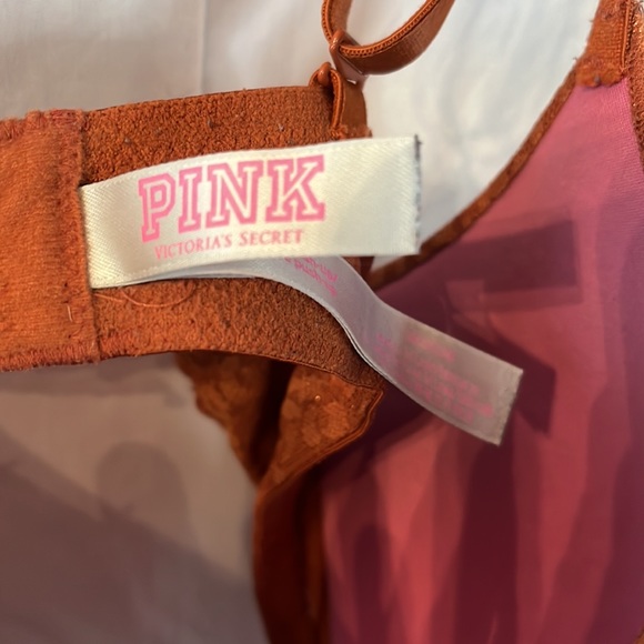 Lace Pink Victoria Secret Push Up Bra 36DD - Picture 5 of 5